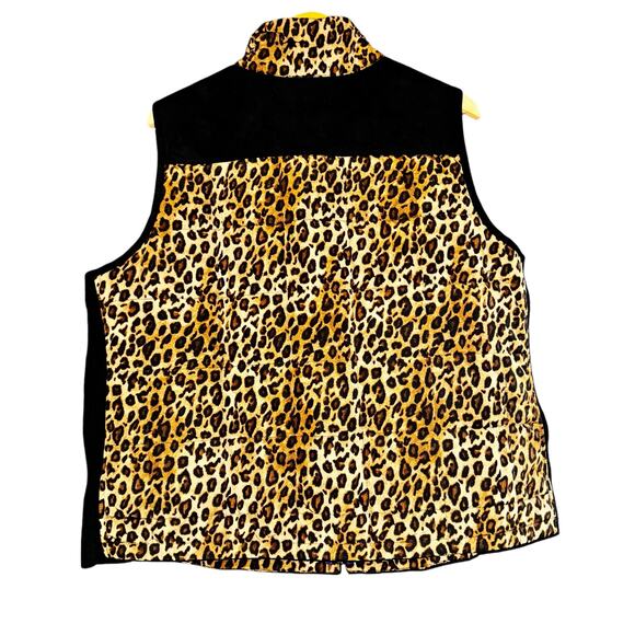 Lauren Ralph Lauren Womens 2X Puffer Vest Full Zip Up Cheetah Purple Quilted - Picture 8 of 12